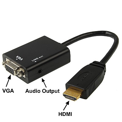 ��� ���� HDMI �-VGA + �����, ���� �� 1080P ��� 1700A