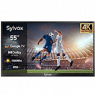 טלויזיה בגודל 55 אינץ' SYLVOX OUTDOOR TV(Google TV) DECK PRO 2.0 דגם 23946 טלויזיה בגודל 55 אינץ' SYLVOX OUTDOOR TV(Google TV) DECK PRO 2.0 דגם 23946