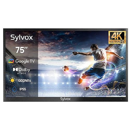 ������� ����� 75 ���� SYLVOX OUTDOOR TV(Google TV) DECK PRO 2.0 ��� 23948