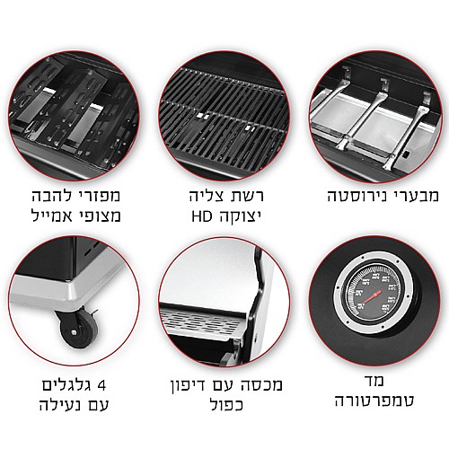 ���� �� 4 ������ ���� ROYAL GOURMET ����� ����� ��� 32081 FANTOM PRO 4B