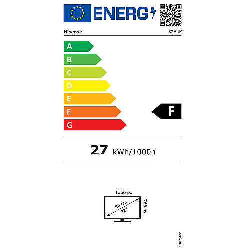 �������� ���� 32" ���� HISENSE ������ ��� 32A4K