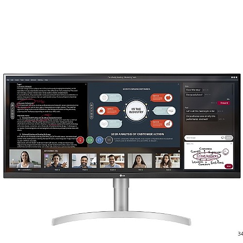 ��� ���� "34 ULTRAWIDE FULL HD HDR ���� LG �� �� ��� 34WN650-W