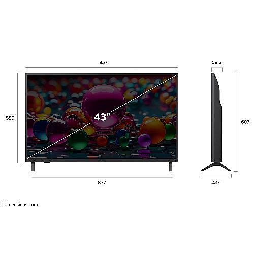 �������� "43 ���� LG UHD AI ����������LG 4K �� �� ��� 43UA80006LC