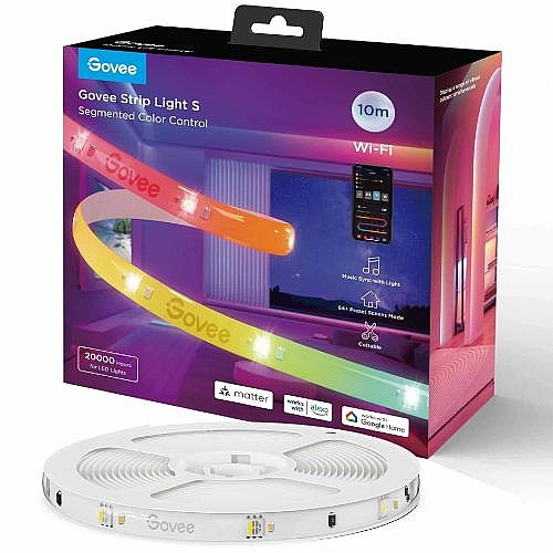 �� ����� ���� 10 ��� GOVEE RGBIC STRIP LIGH S 450139H