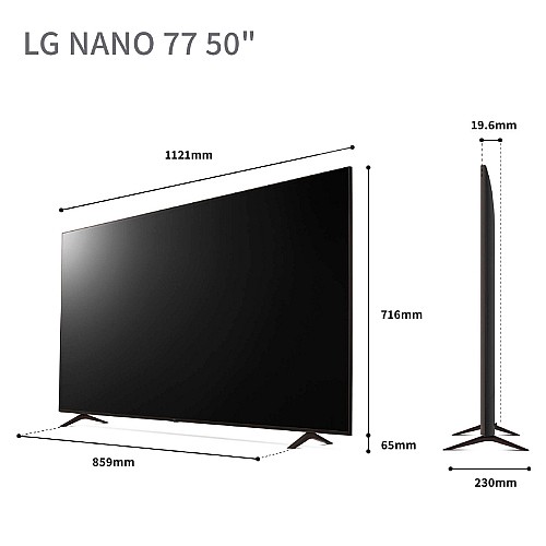 �������� ���� 50 ���� 4K LG NanoCell Smart TV, ���: 50NANO776RA