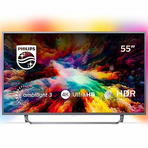 �������� 55" ANDROID TV 4K ���� PHILIPS ������ ��� 55PUS7303