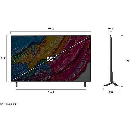 �������� "55 ���� LGQ QNED80 AI ���������� LG 4K �� �� ��� 55QNED80A6A