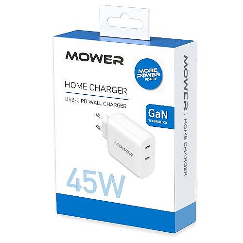 ��� ���� 45W ���� 2 ������ MOWER USB-C+USB-C ����� ��� 572885