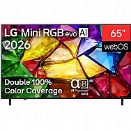טלוויזיה חכמה 65" LG 4K MINI RGB AI אל ג'י דגם 65MRGB85B6C טלוויזיה חכמה 65" LG 4K MINI RGB AI אל ג'י דגם 65MRGB85B6C