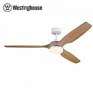 מאוורר תקרה לבן ועץ טבעי WESTINGHOUSE 28W ווסטינגהאוס דגם 73153-2848 מאוורר תקרה לבן ועץ טבעי WESTINGHOUSE 28W ווסטינגהאוס דגם 73153-2848