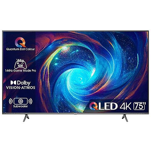 �������� ���� "75 QLED 4K ���� HISENSE ������ ��� 75E7KQ PRO