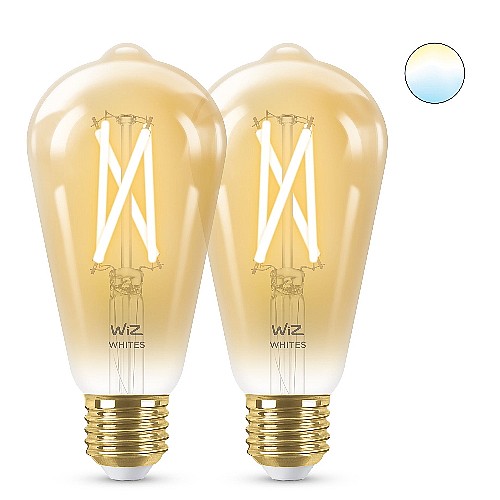 ��� ����� ��� ���� WIZ ���� ��� SMART BULB 7W E27 ST64 2PCS