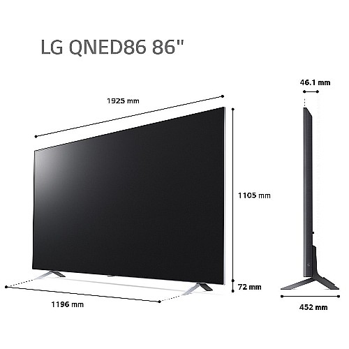 �������� 4K ���� 86 ���� ����������� QNED MiniLed �� ���� ?7 ��� 5 ����� �������� AI ��� 86QNED866QA