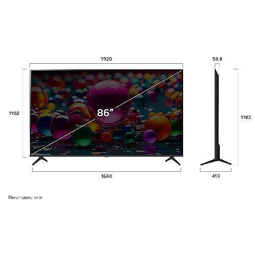 �������� ���� 85" LG UHD �� �� ��� 86UA85006LA