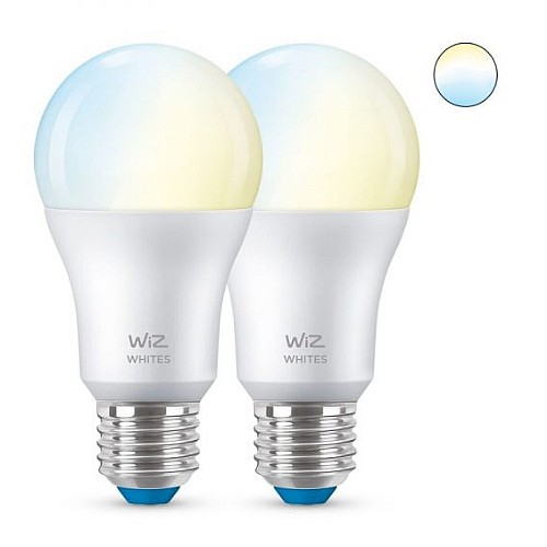 ��� ����� LED ����� ���� WIZ ���� ��� SMART BULB 8W A60 E27 TW 2PF