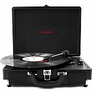 פטיפון בלוטוס מזוודה עם רמקולים סטריאו מובנים מבית Aiwa איווה דגם ATT21 פטיפון בלוטוס מזוודה עם רמקולים סטריאו מובנים מבית Aiwa איווה דגם ATT21