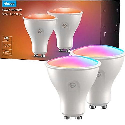 2 ������ LED ���� GOVEE GU10 Wifi&BLE RGBWW ���� ��� B600D3C1 450442H
