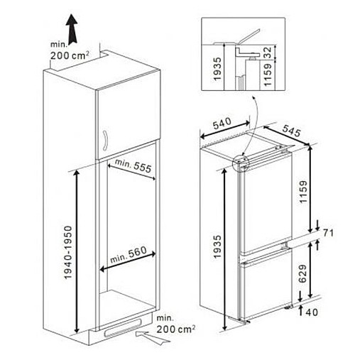 ���� �������� 54 �"� ���� BEKO ��� ��� BCNA306