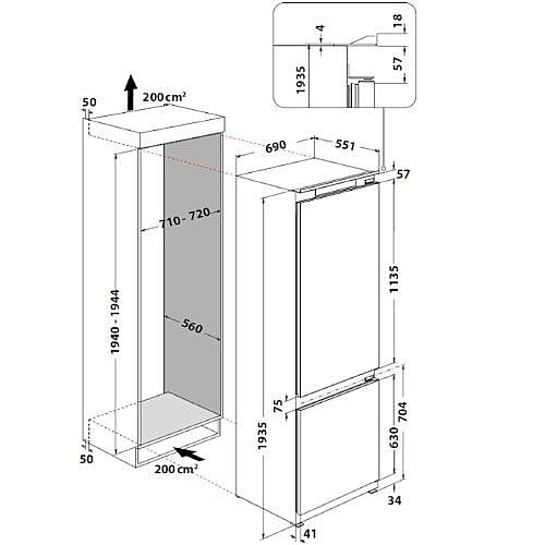���� �������� 70 �"� BAUKNECHT ������� ��� BNF70IS400