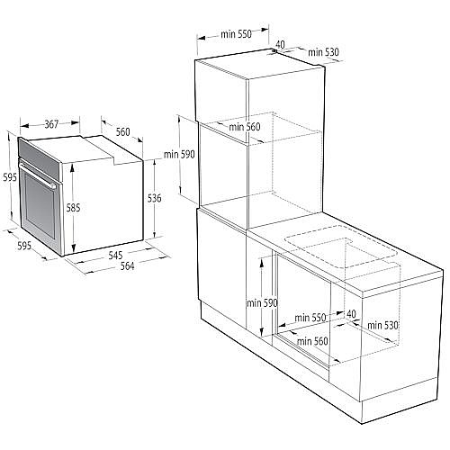 ���� ���� 60 �"� ���� GORENJE ������� ��� BOS6737SYB