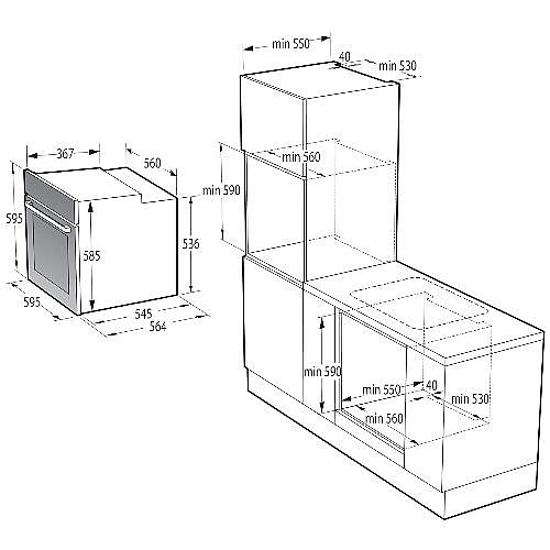 ���� ���� 60 �"� ���� GORENJE ������� ��� BOS6737SYW