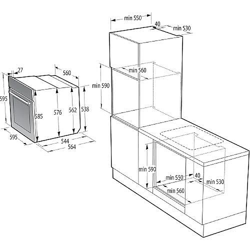 ���� ���� ������� 60 ���� GORENJE ������� ��� BPSA6747DGWI