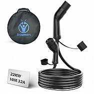 כבל טעינה לרכב חשמלי BRAUMERS 22KW בראומרס דגם BREV-CABT232AT2-10MTPU כבל טעינה לרכב חשמלי BRAUMERS 22KW בראומרס דגם BREV-CABT232AT2-10MTPU
