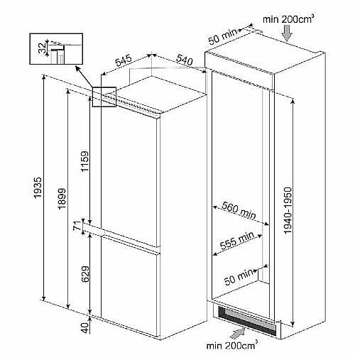 ���� ����� ����� �������� ���� SMEG ���� ��� C8194TN2P