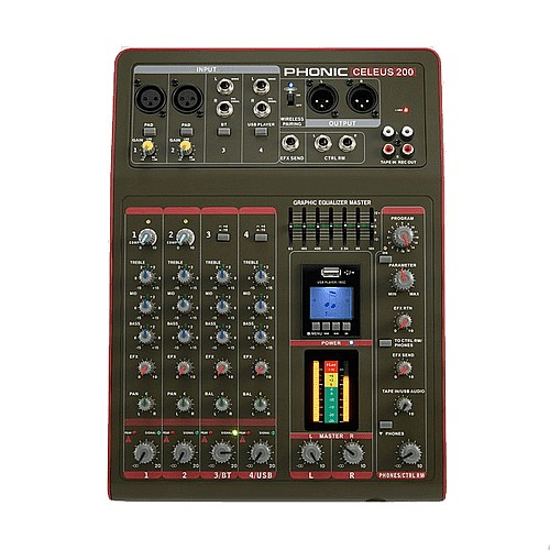 ����� ������ 6 ������ ���� PHONIC ����� ��� CELEUS200