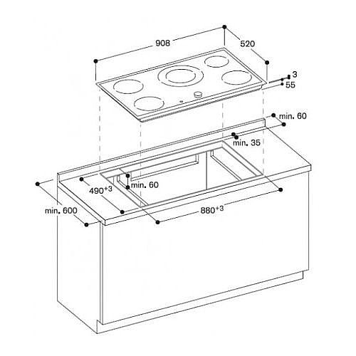 ������ ��������� 90 �"� ���� GAGGENAU ����� ��� CI 491 112