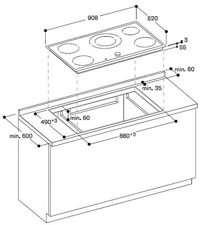 ������ ��������� 90 �"� ���� GAGGENAU ���� CI 491 112