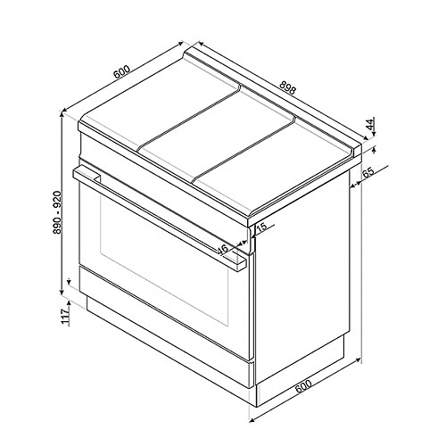 ���� ����� �� ������ �� 90 �"� ���� SMEG ���� ��� CPF9GM