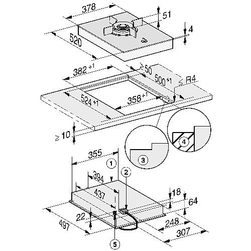 ������ ��������� ������ 38 �"� ���� MIELE ���� ��� CS 7101-1 FL