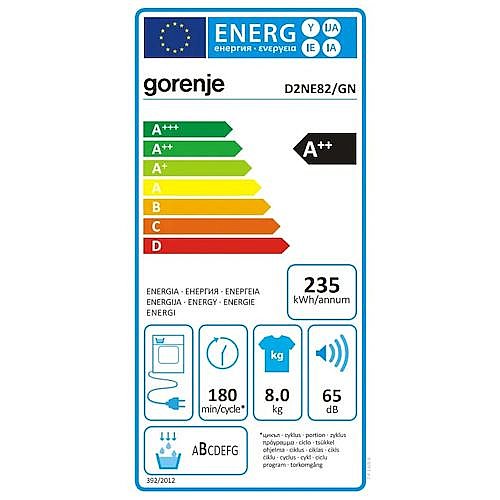 ����� ����� �������� 8 �"� GORENJE ������� ��� D2NE82/GN