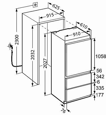 ���� ��������� ���� 90 ����� ����� ���� LIEBHERR ��� ECBN6156