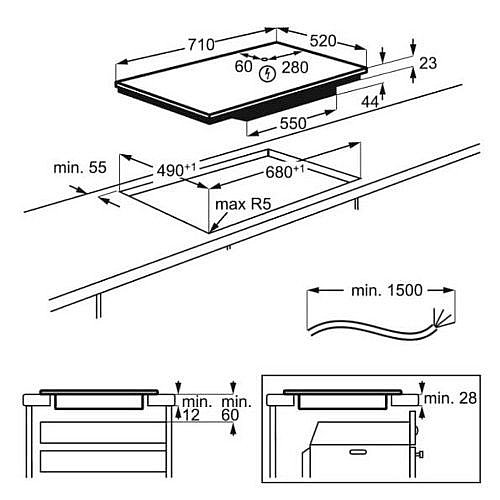 ������ ��������� 70 �"� ELECTROLUX ���������� ��� EIV734