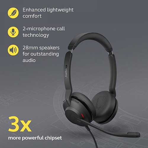 ����� ��� ����� ������ ���� JABRA ����� ��� EVOLVE 2 30 MS STEREO USB-C