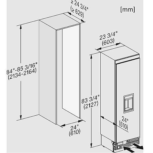 ����� �������� 60 �"� ���� MIELE ���� ��� F2672 VI