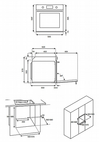 ���� ���� 60 �"� ���� BERTAZZONI ������� ��� F6011PROPL ���� PROFESSIONAL