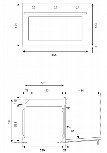 ���� ���� 90 �"� ���� BERTAZZONI ������� ��� F909PROEKN ���� PROFESSIONAL