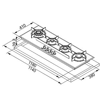 ������ �� 118 �"� ���� FRANKE ����� ��� FHCR 1204 3G TC BK C