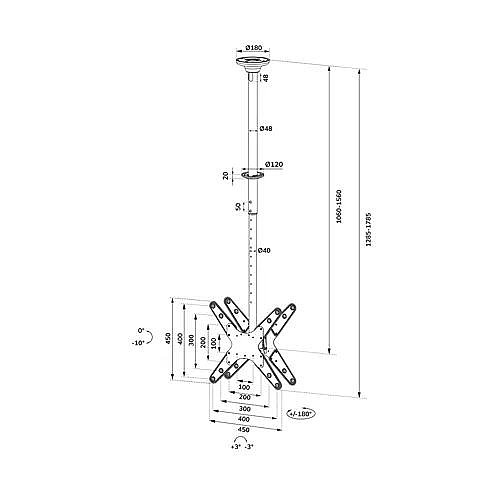 ���� ���� ���� ������ �� "75 NEO MOUNTS ���������� ��� FPMA-C340DBLACK