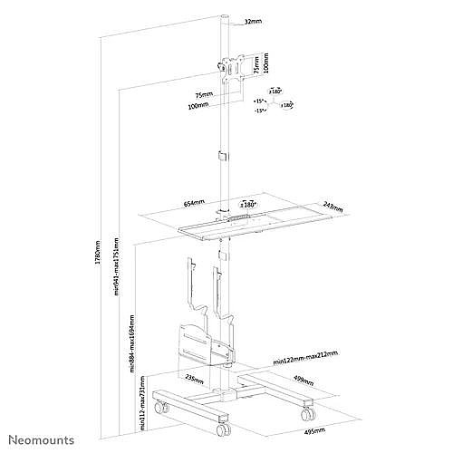���� ����� ����� ������ 10"-32" NEO MOUNTS ���������� ��� FPMA-MOBILE1700