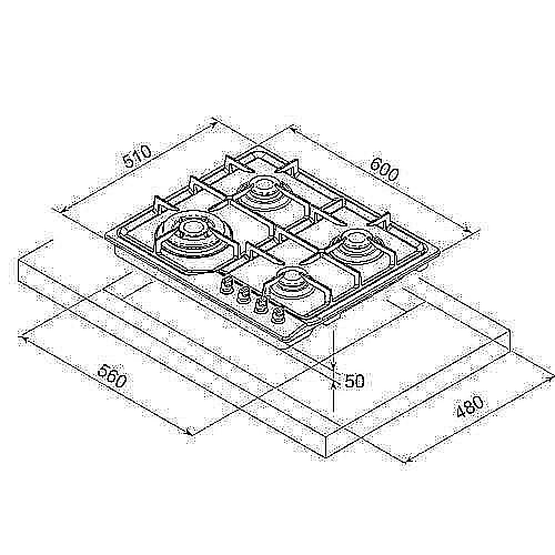 ������ �� 4 ����� 60 �"� FRATELLI ����� ��� FRS-640W