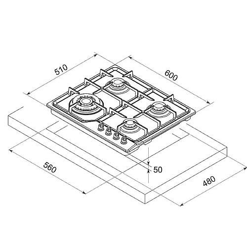 ������ �� 4 ����� 60 �"� FRATELLI ����� ��� FRS-640AN