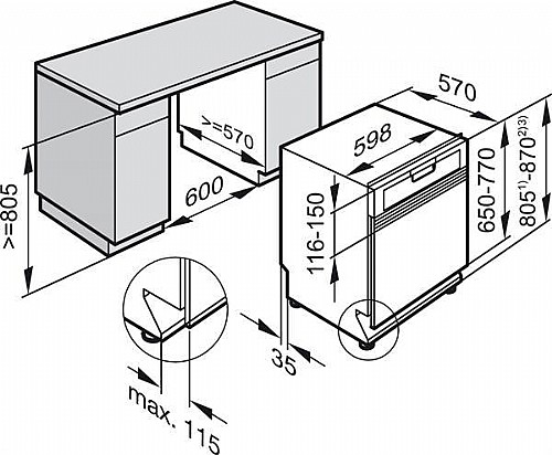 ���� ���� 60 �"� ��� �������� ���� MIELE ���� ��� G4203SCI-CLST