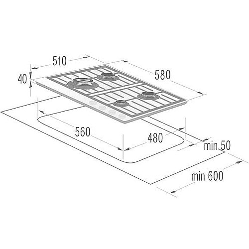 ������ �� 60 �"� ���� GORENJE ������ ��� G6SY2B