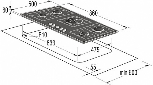 ������ �� 90 �"� ������ ����� ���� GORENJE ��� G960B 