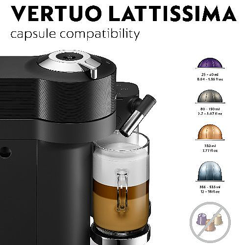 ����� ��� VERTUO LATTISSIMA ���� NESPRESSO ������ ��� GDV5-IL-BK-NE
