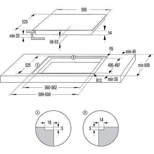 ������ ��������� 60 �"� GORENJE ������ ��� GI621FMC